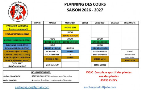 Ré inscription pour la saison 2026-2027